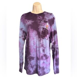 RipNdip PSYCHEDELIC NERMAL POCKET Long Sleeve (BLUE/PURPLE LIGHTNING) small NWT
